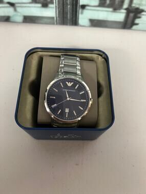 Emporio Armani AR2477 Two-Tone Men’s Watch 43mm Navy Dial